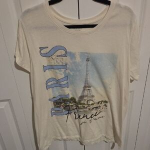 Paris Graphic Tee in Cream